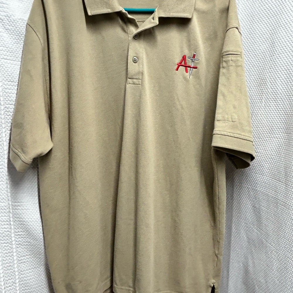 5.11 Tactical Tan‎ Polo Shirt Short Sleeve With Pen Holder XL